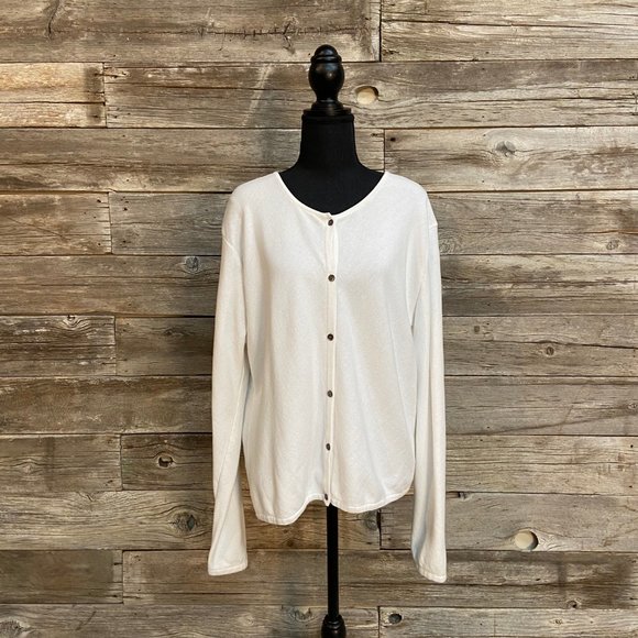 Willi Smith White Cardigan - Picture 2 of 4